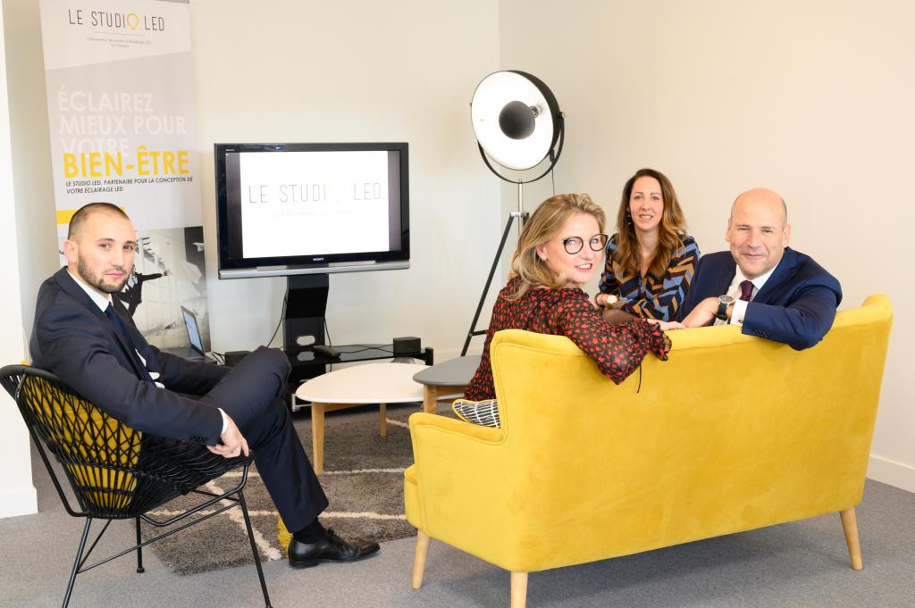 Photo en équipe entreprise Studio Led