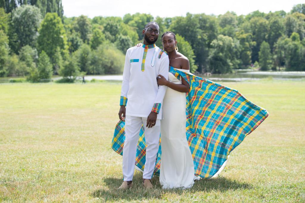 Mariage - photo de couple - tenue africaine