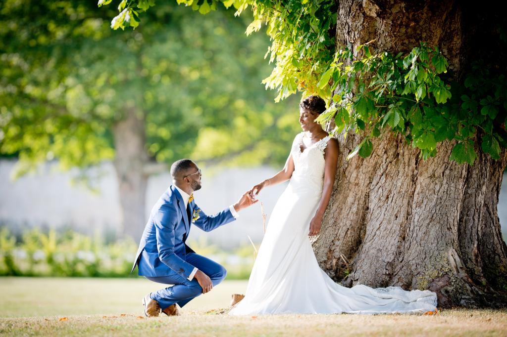 Mariage - photo de couple - tenue africaine