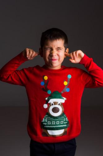 Photo enfant fille pull noel