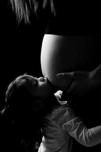 photo grossesse bisous ventre