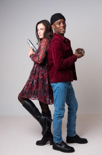 photo couple studio demande en mariage